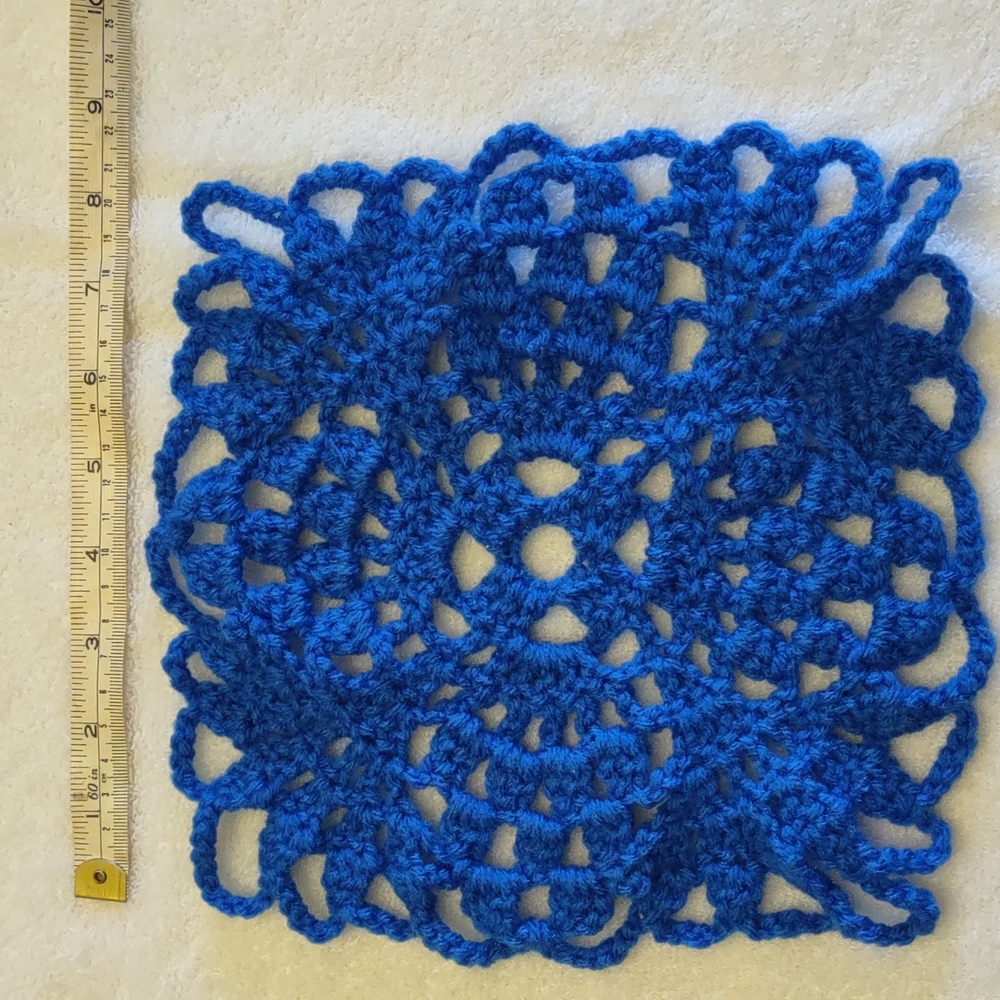 Crochet Hand Made Just Now, Home, Art, Doilly, Use in or As Art, acrylic